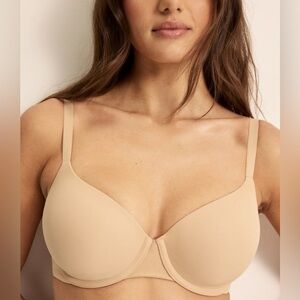 KNIX Sz 38DD FreeFlex Demi Bra Underwire Padded Adjustable Straps & Back NEW